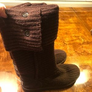 UGG Classic Cardy Sweater Boot brown size 10